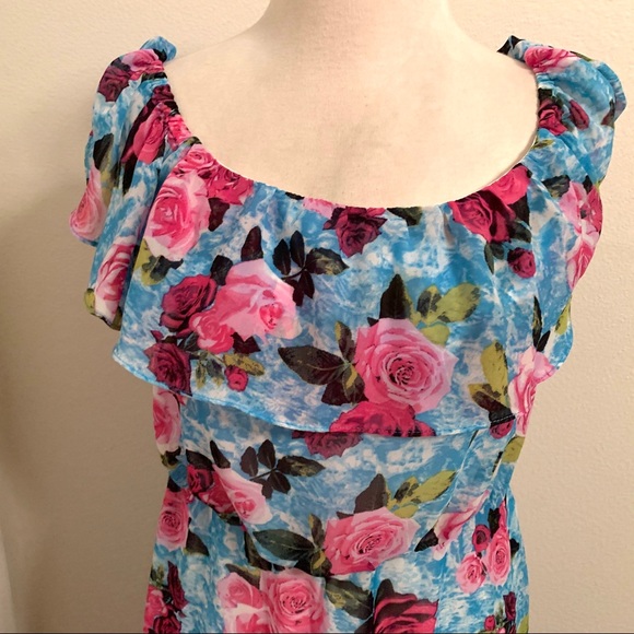NWT Betsy Johnson floral maxi dress - Picture 3 of 6